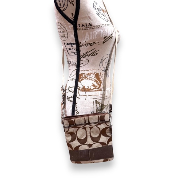 Coach Signature Mini Crossbody / Small Messenger Bag Tan Brown - Picture 4 of 4